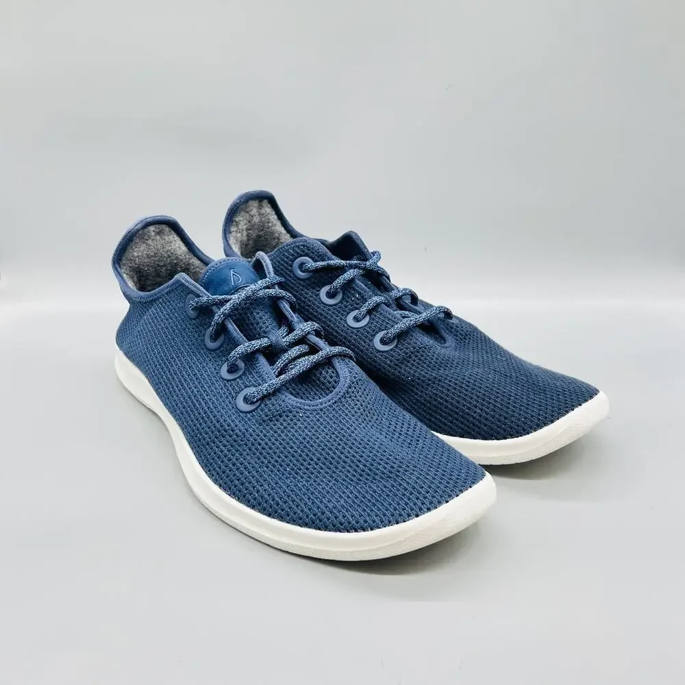 Allbirds Shoes Mens 14 Blue Knit Tree Runner Casual Sneakers Comfort Walking